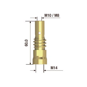 FUBAG Адаптер контактного наконечника сварочного аппарата  M10х60 мм (2 шт.) в Пензе фото