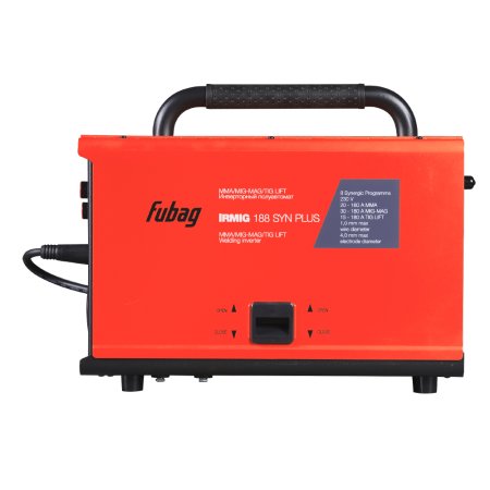 FUBAG Сварочный полуавтомат IRMIG 188 SYN PLUS + Горелка FB 250 3m + Маска сварщика Хамелеон IR 9-13N S  + Сварочные краги на подкладке красные FWGN 10R в ПОДАРОК в Пензе фото