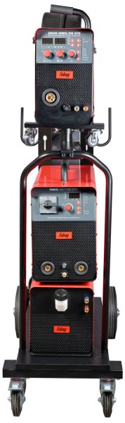 Сварочный полуавтомат INMIG 500T DW SYN + Подающий механизм DRIVE INMIG DW SYN + Шланг-пакет 5 м + Горелка FB 500 3 м + Блок жидкостного охлаждения + Тележка в Пензе фото