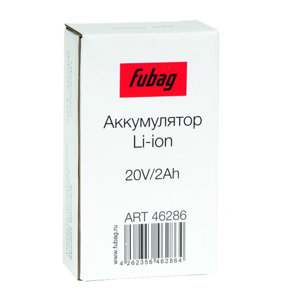 Аккумуляторная батарея FLI5S1P1202 Li-ion к бензиновым газонокосилкам FUBAG с электростартером и минирайдеру (20V/2Ah) в Пензе фото