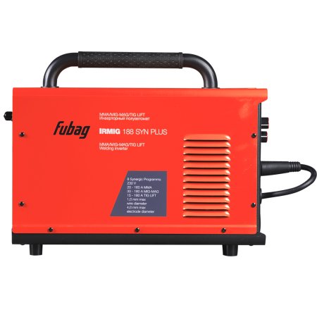 FUBAG Сварочный полуавтомат IRMIG 188 SYN PLUS + Горелка FB 250 3m + Маска сварщика Хамелеон IR 9-13N S  + Сварочные краги на подкладке красные FWGN 10R в ПОДАРОК в Пензе фото