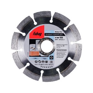 Алмазный отрезной диск FUBAG Beton Pro D125 мм/ 22.2 мм по бетону в Пензе фото