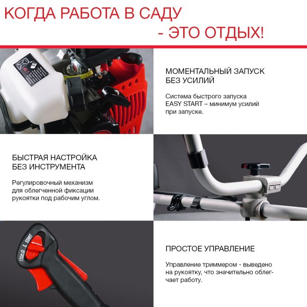 FUBAG Бензиновый триммер FPT 43R + Триммерная леска сечение витой квадрат L 130 м * 2.4 мм  в ПОДАРОК в Пензе фото