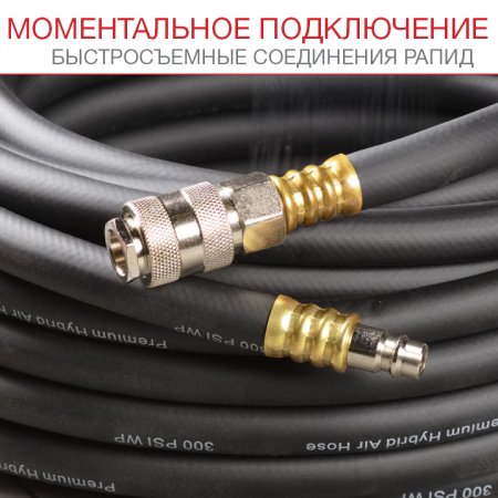 FUBAG Шланг с фитингами рапид маслостойкая термопластичная резина 15м, диаметр 6х11 мм в Пензе фото