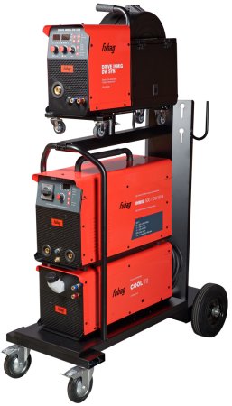 Сварочный полуавтомат INMIG 500T DW SYN + Подающий механизм DRIVE INMIG DW SYN + Шланг-пакет 5 м + Горелка FB 500 3 м + Блок жидкостного охлаждения + Тележка в Пензе фото