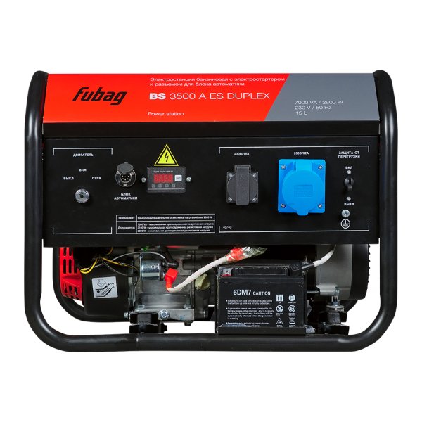 Бензиновый генератор FUBAG BS 3500 A ES DUPLEX в Пензе фото