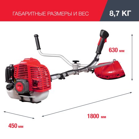 FUBAG Бензиновый триммер FPT 52R + Триммерная леска сечение витой квадрат L 130 м * 2.4 мм в ПОДАРОК в Пензе фото